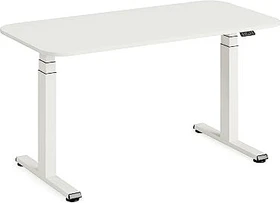 Steelcase Solo elektrisch höhenverstellbarer Sitz-Steh-Schreibtisch UK 140x70cm weiß/weiß