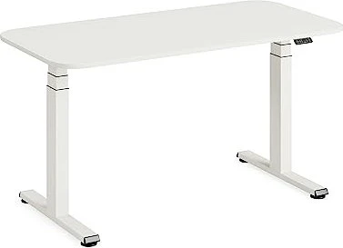Steelcase Solo elektrisch höhenverstellbarer Sitz-Steh-Schreibtisch UK 140x70cm weiß/weiß