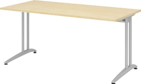 Hammerbacher Ergonomic B-Serie BS16/3 Schreibtisch 160x80cm Ahorn/silber