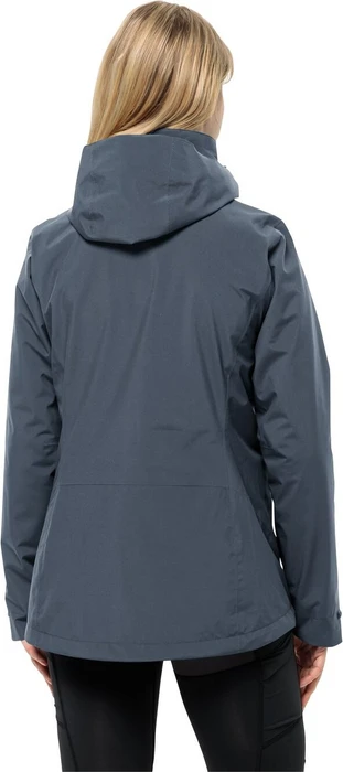 Jack Wolfskin Luntal 3in1 Funktionsjacke graphite/cool grey (Damen)