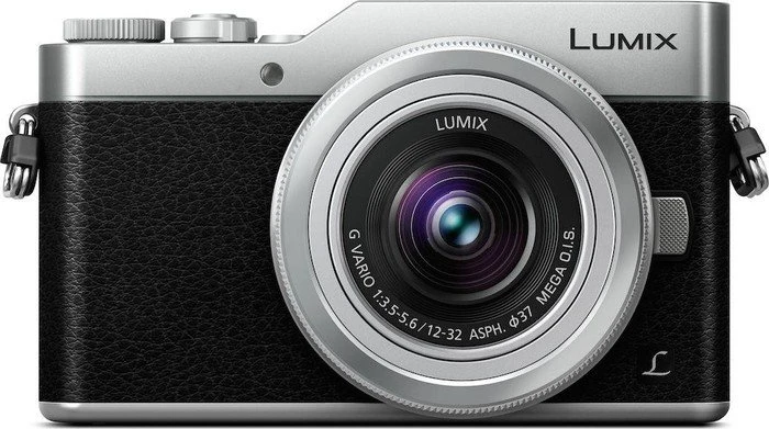Panasonic Lumix DC-GX800 silber mit Objektiv Lumix G Vario 12-32mm 3.5-5.6 ASPH OIS