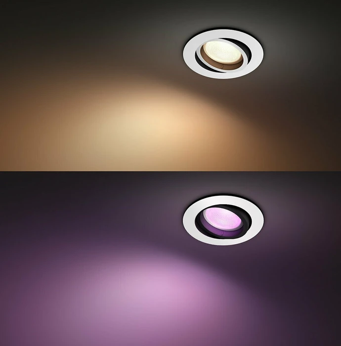 Philips Hue White and Color Ambiance Centura Einbauleuchte rund weiß