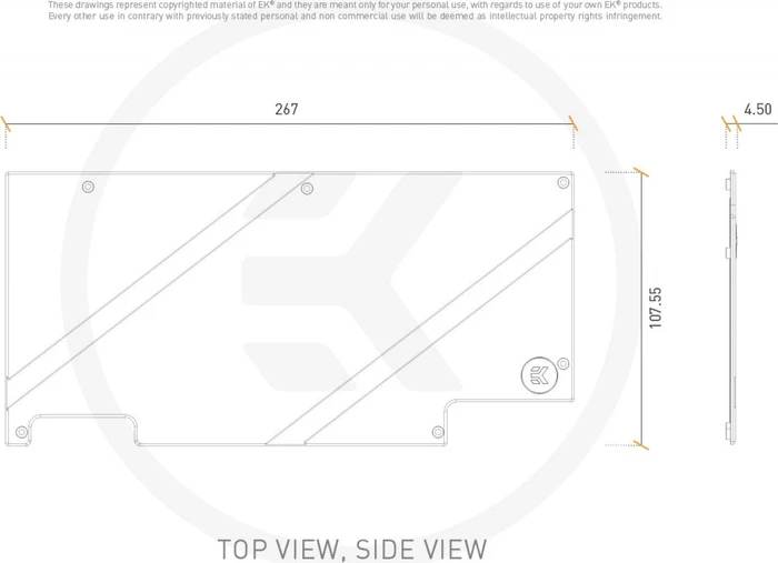 EK Water Blocks Classic Line EK-Classic GPU Strix RTX 3070/3080/3090 Backplate schwarz