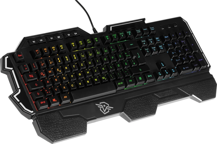 Vivanco IT-KB G1 Advanced Gaming Keyboard, LEDs RGB, schwarz, USB, DE