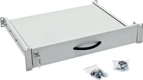 Triton Ausziehschublade für Tastatur und Maus, schwarz, 2HE