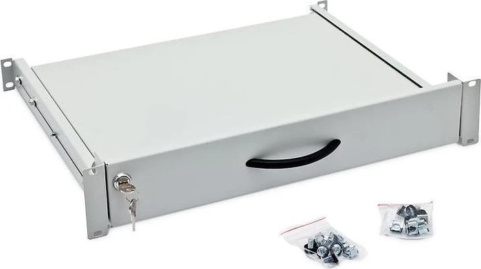 Triton Ausziehschublade für Tastatur und Maus, schwarz, 2HE