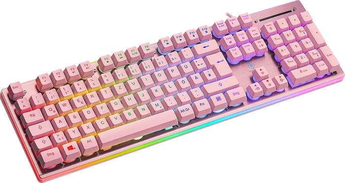 Deltaco Gaming PK75 RGB, rosa, USB, DE