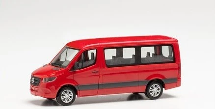 Herpa Mercedes-Benz Sprinter '18 Bus Flachdach rot