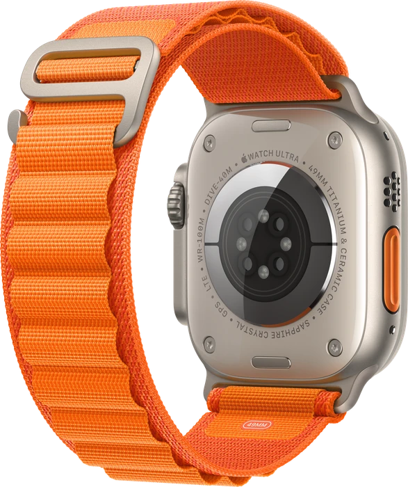Apple Alpine Loop Large für Apple Watch Ultra (49mm) orange