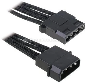 BitFenix Alchemy 4-Pin Molex Verlängerung 45cm, sleeved schwarz (BFA-MSC-MM45KK-RP)