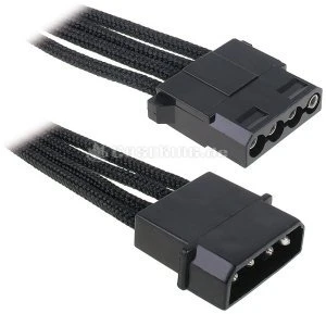 BitFenix Alchemy 4-Pin Molex Verlängerung 45cm, sleeved schwarz