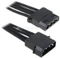 BitFenix Alchemy 4-Pin Molex Verlängerung 45cm, sleeved schwarz Vorschaubild