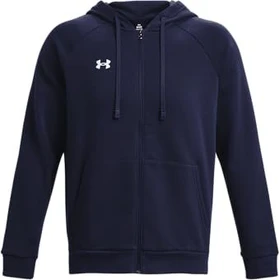 Under Armour Rival Fleece Zip Hoodie midnight navy/white (Herren)