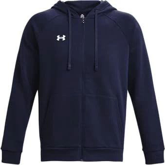 Under Armour Rival Fleece Zip Hoodie midnight navy/white (Herren)