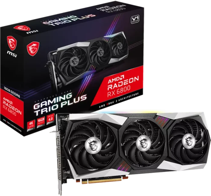 MSI Radeon RX 6800 Gaming Trio Plus 16G V1, 16GB GDDR6, HDMI, 3x DP