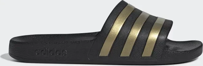 adidas Aqua Adilette core black/gold metallic