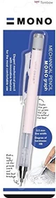 Tombow MONO graph Druckbleistift HB 0.7mm grau, korallenrosa, Radierer