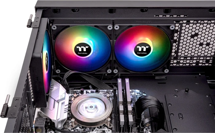 Thermaltake CT140 ARGB Sync Black, schwarz, 140mm, 2er-Pack