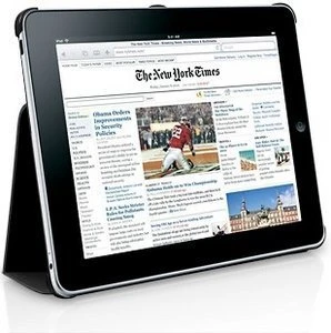 Macally Bookstand Schutzhülle und Ständer für iPad schwarz