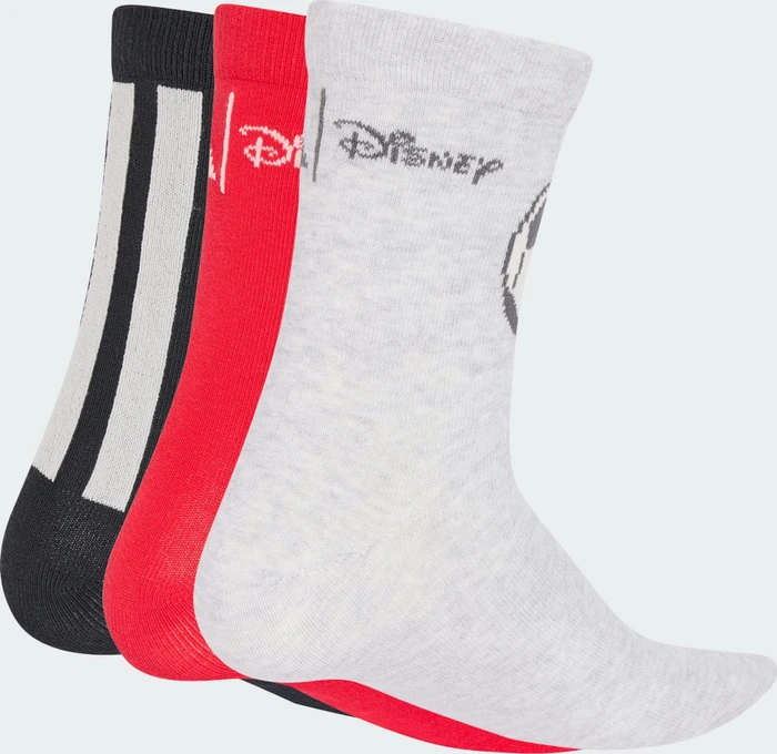 adidas Disney Micky Maus Socken black/pure ruby/light grey heather, 3 Paare (Junior)