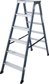 Krause Sepro D Alu 2-tlg. Stehleiter, 2x 6 Stufen