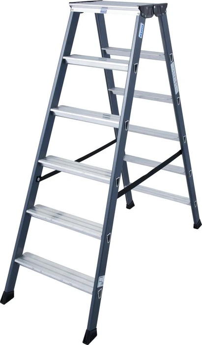 Krause Sepro D Alu 2-tlg. Stehleiter, 2x 6 Stufen