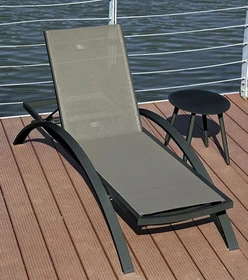Garden Pleasure Donna Sonnenliege anthrazit