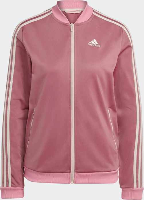 adidas Essentials 3-Streifen Trainingsanzug shadow red/bliss pink (Damen)