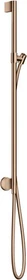Hansgrohe Axor One Brausestange mit Wandanschluss und Brauseschlauch polished red gold