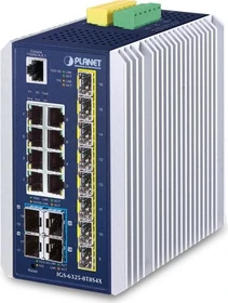 Planet IGS-6325 Industrial Railmount 2.5G Managed Switch, 8x RJ-45, 8x SFP, 4x SFP+ (IGS-6325-8T8S4X)