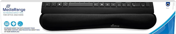MediaRange Tastatur-Handgelenkauflage, schwarz