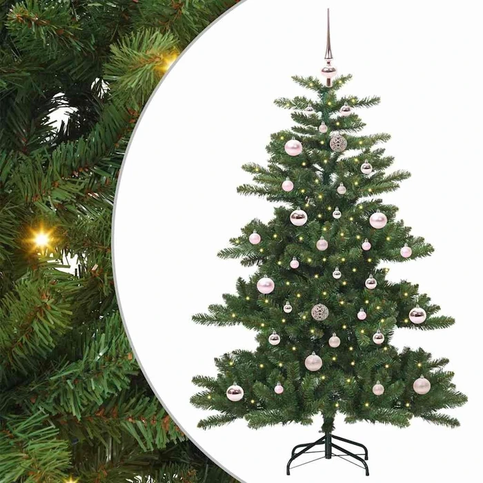 vidaXL Künstlicher Weihnachtsbaum, 150cm, inkl. LED-Beleuchtung
