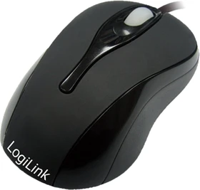 LogiLink Optical Mini Mouse schwarz, USB