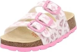 Superfit Fussbettpantoffel Sandale weiß/rosa (Junior)
