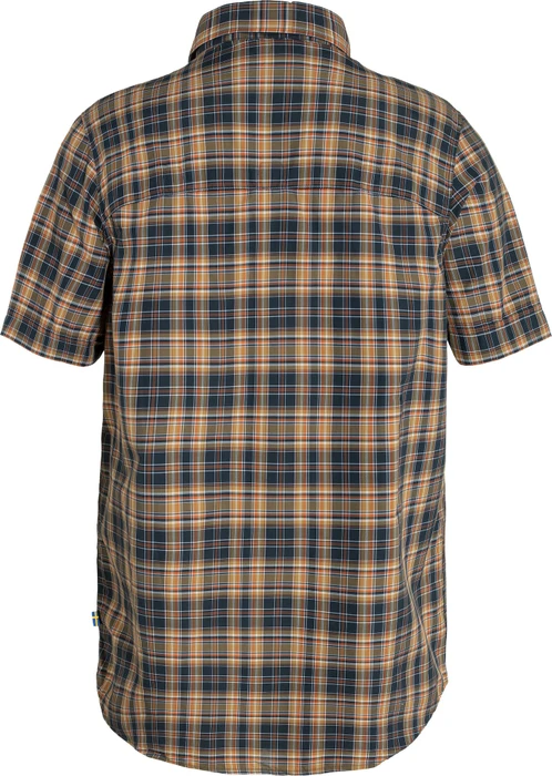 Fjällräven Abisko Hike Hemd kurzarm dark navy/buckwheat brown (Herren)