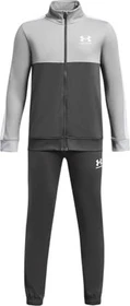 Under Armour Rival Colorblock Trainingsanzug castlerock light heather/white (Junior)