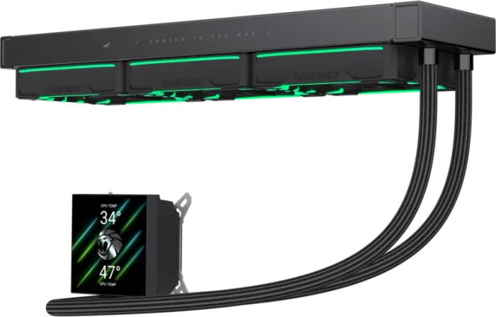GameMax Hailstorm 360 BK, schwarz