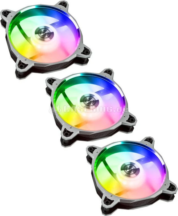 Lian Li BR Digital RGB, silber, LED-Steuerung, 120mm, 3er-Pack
