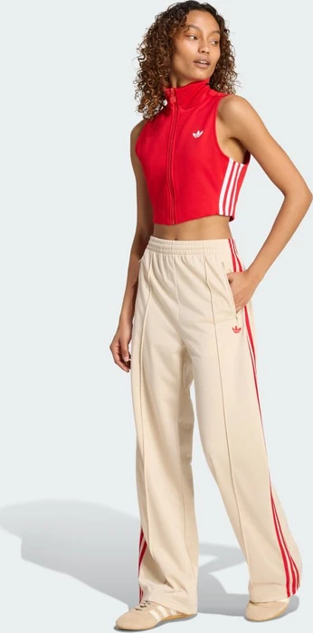 adidas Firebird Trainingshose lang crystal linen/better scarlet (Damen)