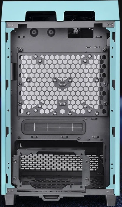 Thermaltake The Tower 100 Turquoise, türkis, Glasfenster, Mini-ITX