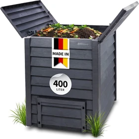 Garantia Thermo-Wood Komposter 400l anthrazit