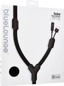 Bluelounge Soba flexibler Kabelkanal, 3m, schwarz