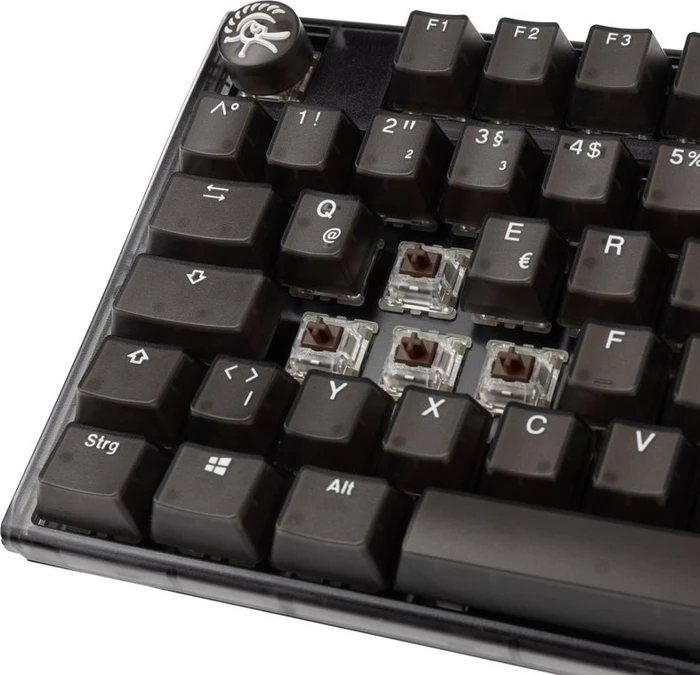 Ducky One 3, Aura Black, TKL, LEDs RGB, MX RGB BROWN, USB, DE