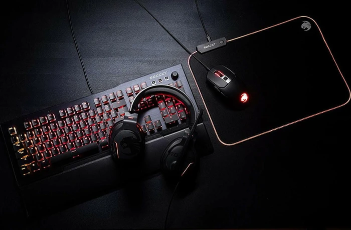 Roccat Sense Aimo Gaming Mousepad, RGB beleuchtet, schwarz