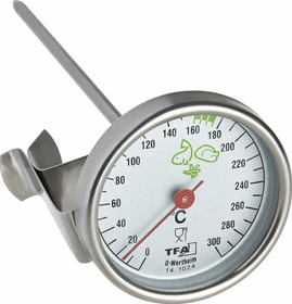 TFA Dostmann Edelstahl Küchen-Thermometer analog