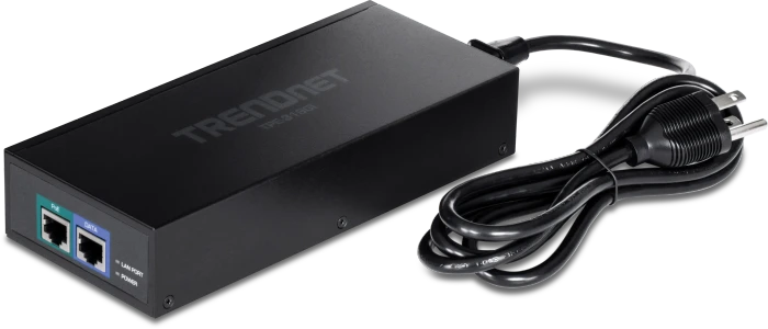 TRENDnet Desktop 10G PoE-Injektor, 2x RJ-45, 90W PoE++