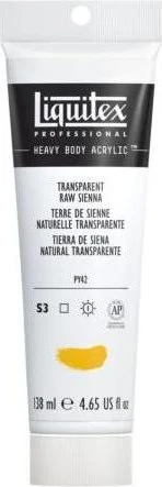 Liquitex Professional Heavy Body Acrylic transparent raw sienna, 138ml