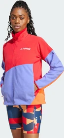 adidas Terrex Multi Climawarm Fleece Funktionsshirt langarm pure ruby/semi cobalt blue/semi impact orange (Damen)