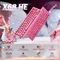 Attack Shark X68 HE Rapid Trigger Keyboard, rosa mit Kontur, LEDs RGB, Outemu White Jade Magnetic, USB, US Vorschaubild