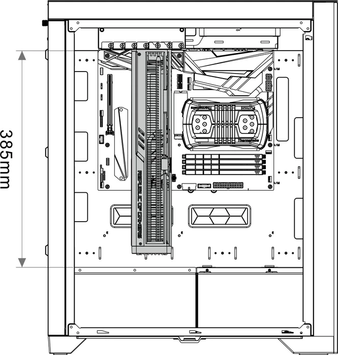Thermaltake CTE T500 TG ARGB, schwarz, Glasfenster